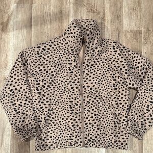VICI Leopard Print Tan and Black jacket zip small